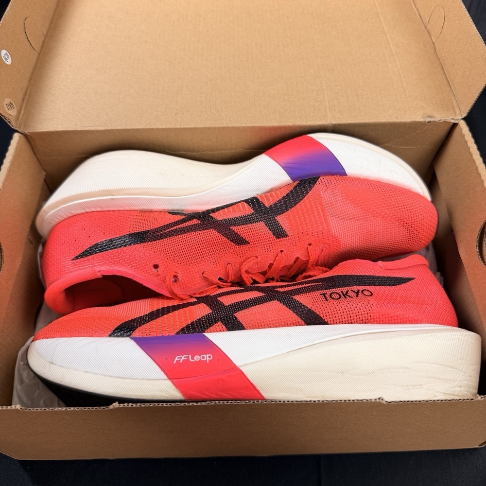 ASICS Metaspeed Edge Tokyo Flash Red Mens Size 8.5 Women's Size 10 Running Shoes - Picture 15 of 16